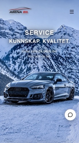 Eksempel på nettside for bilpleiebedrift